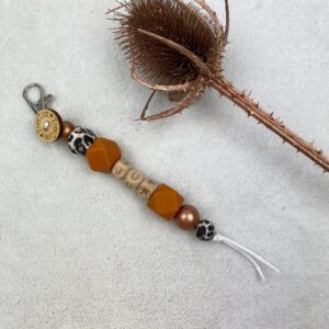 Tassenhanger ~ Zebra oranje