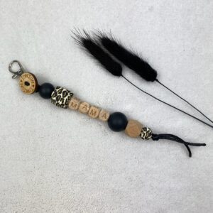 Tassenhanger ~ Luipaard zwart