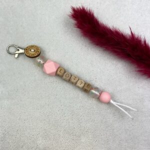 Tassenhanger ~ Spikkel roze