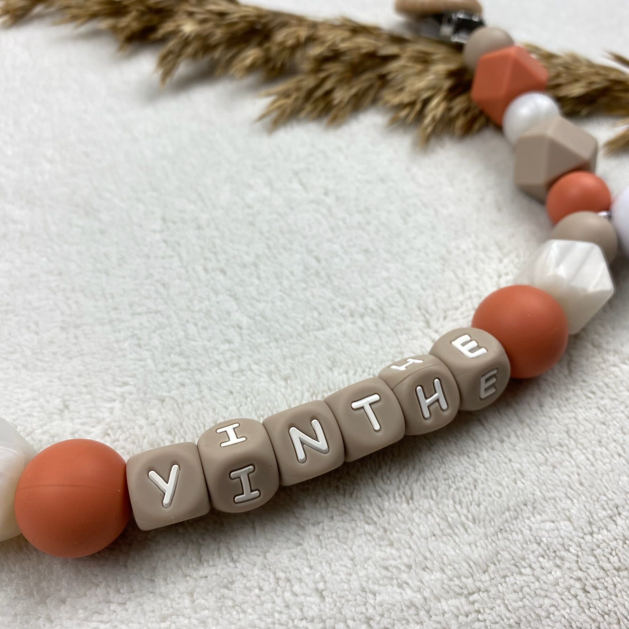 Wagenspanner met naam ~ Terracotta taupe - Afbeelding 3