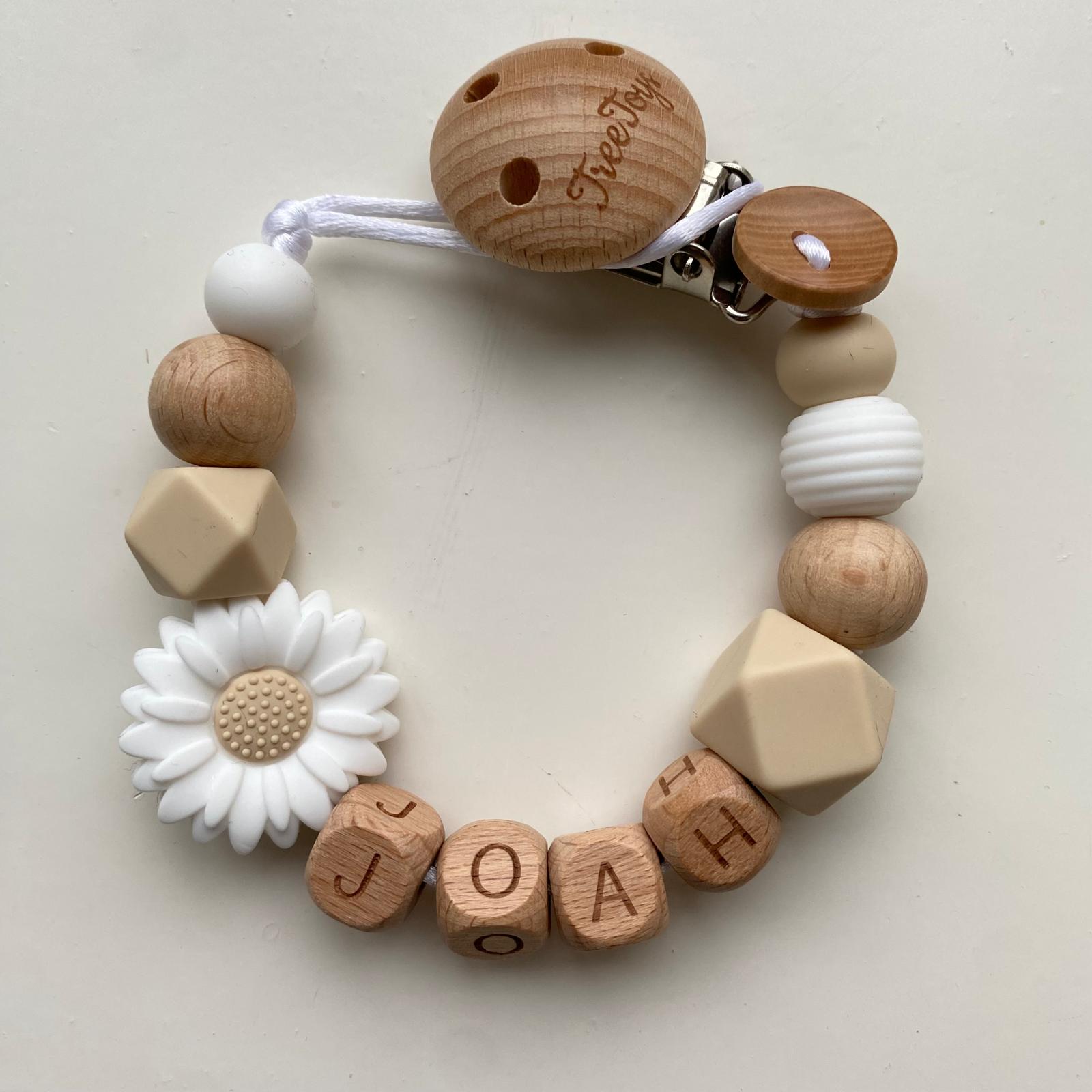 Speenkoord met naam Daisy Creme