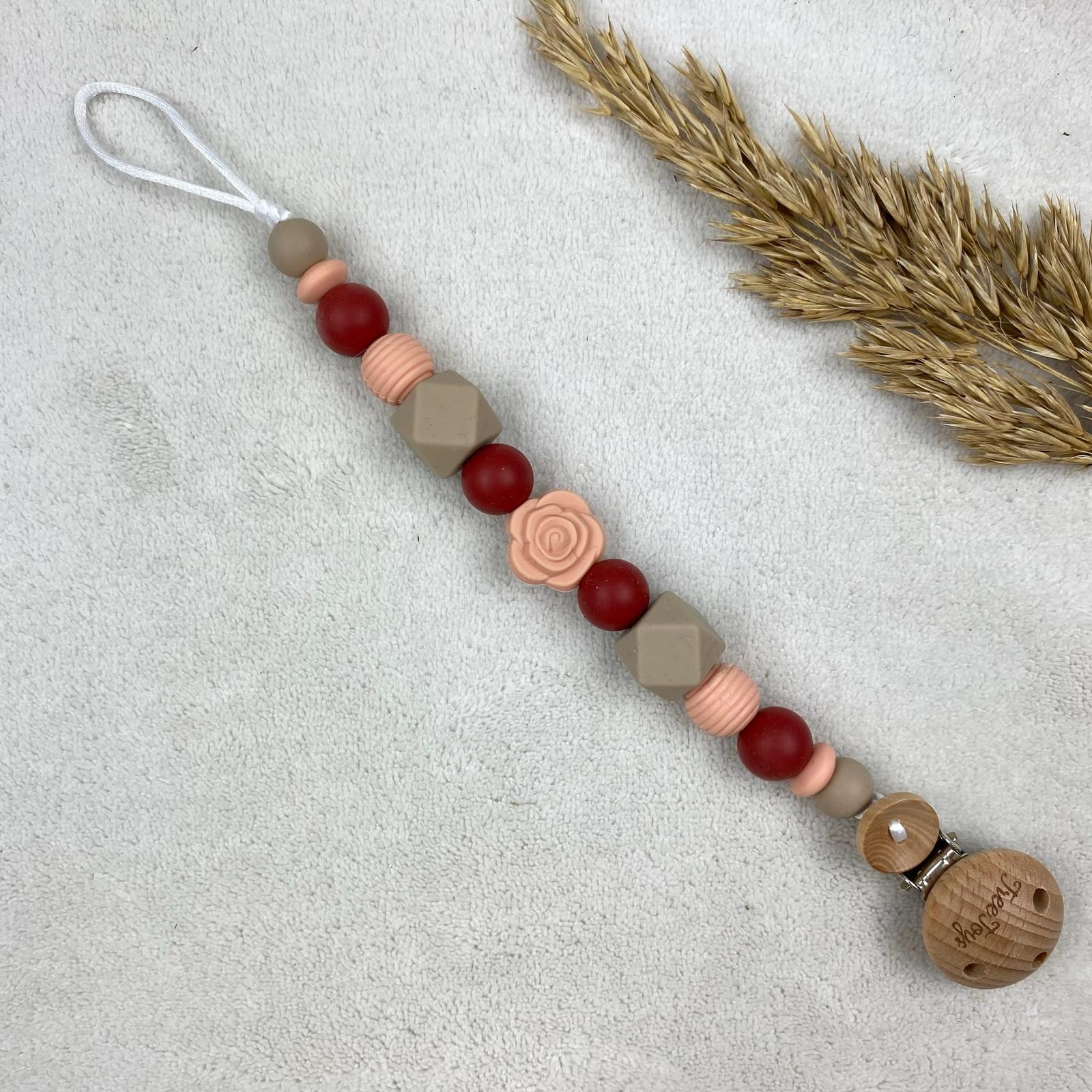 Bijtring met naam ~ Rozen - Afbeelding 4