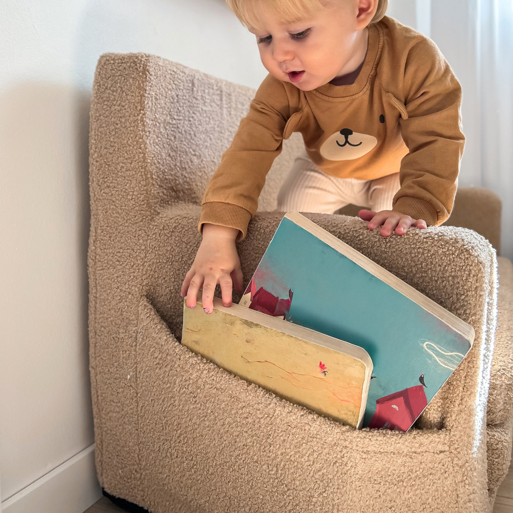 Teddy beige kinderbankje