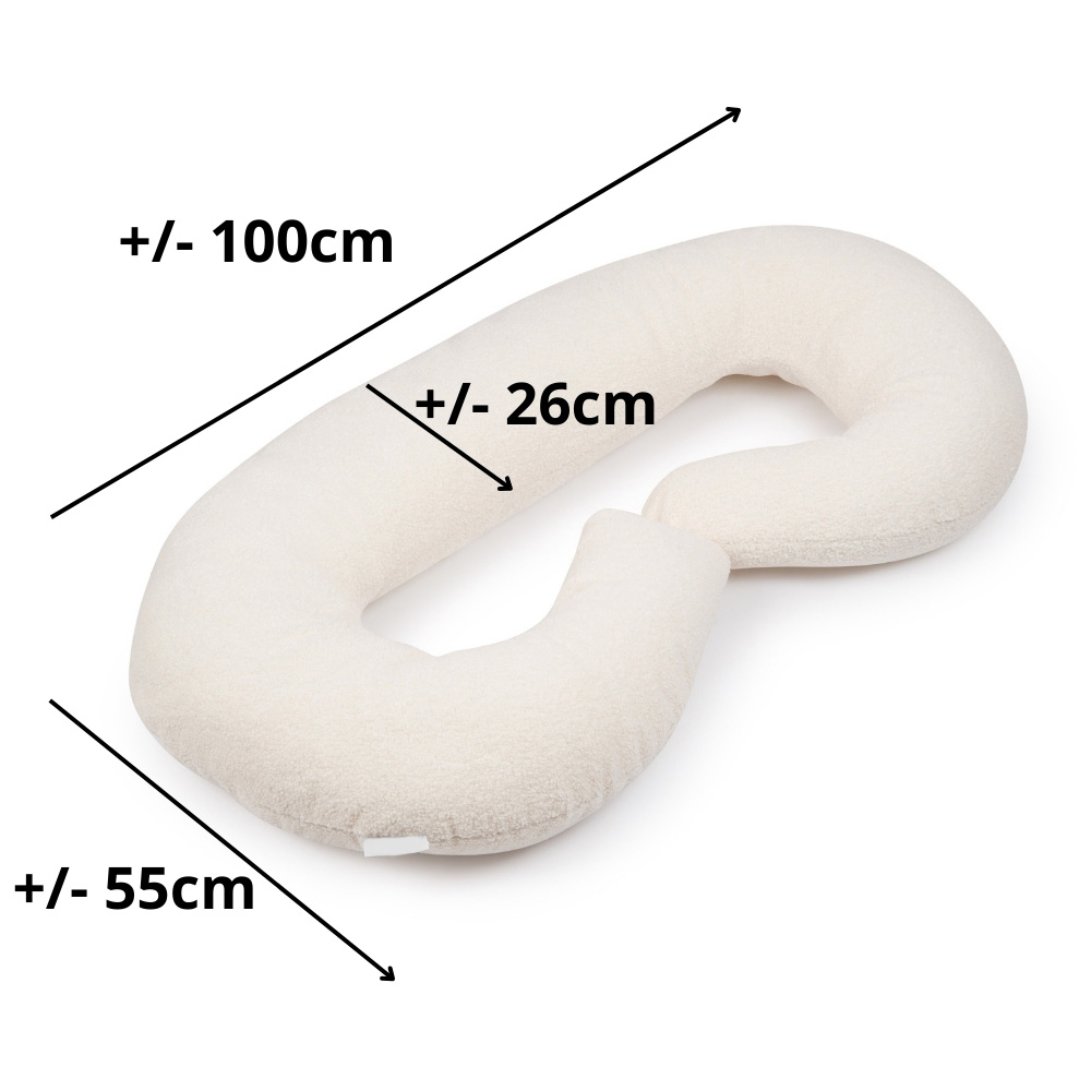 Zwangerschapskussen teddy wit 2