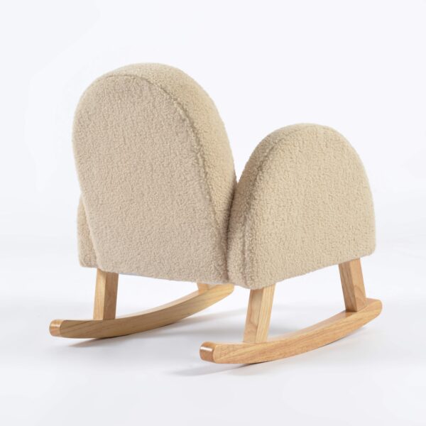 Schommelstoelen teddy stof voor kinderen met naam
