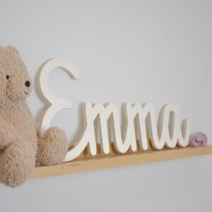 Houten naam bord Emma