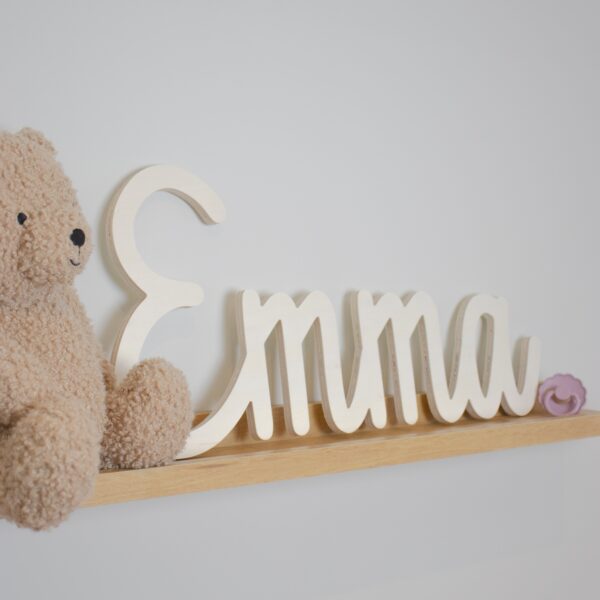 Houten naam bord Emma